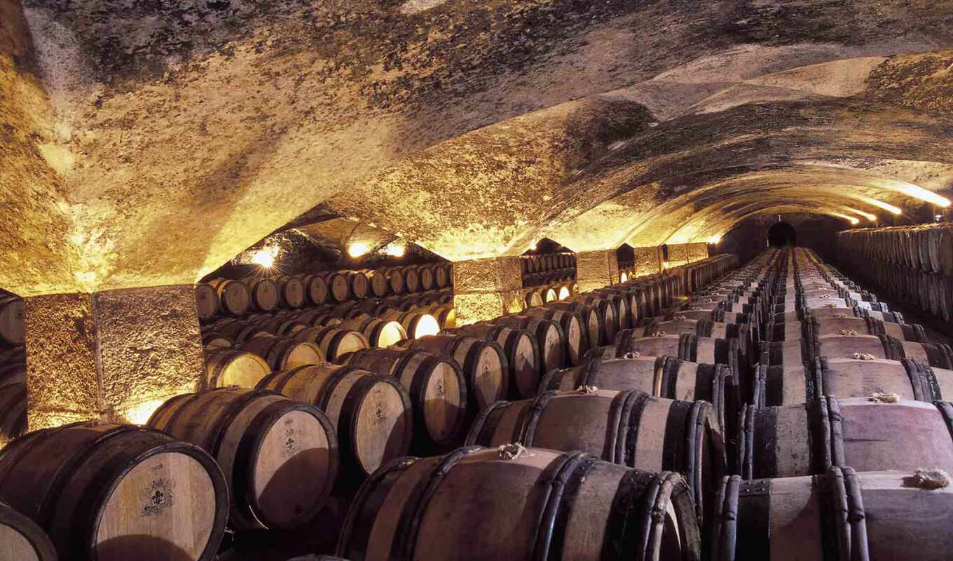 wine, barrels, basement