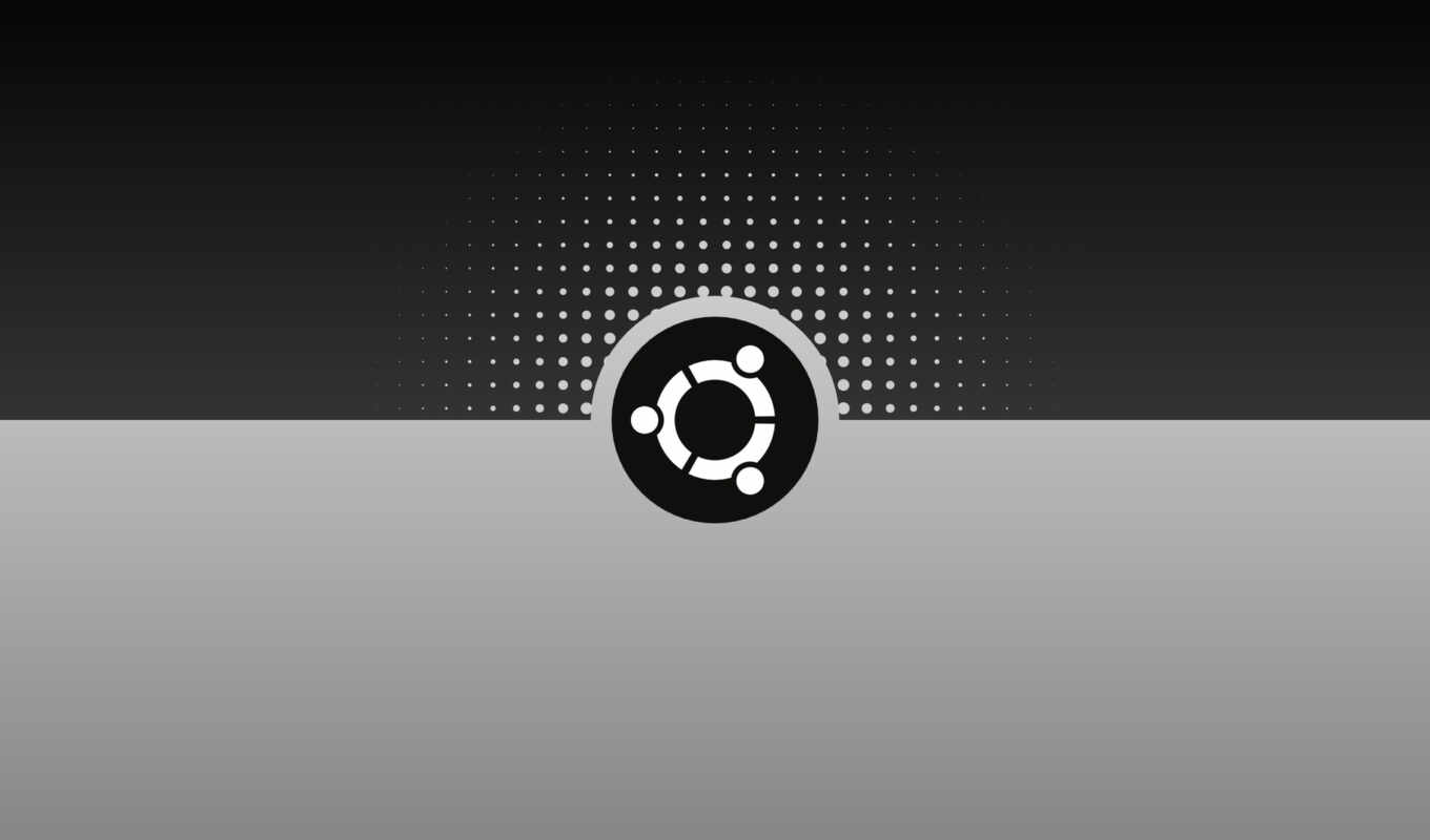 ubuntu, logo, grey