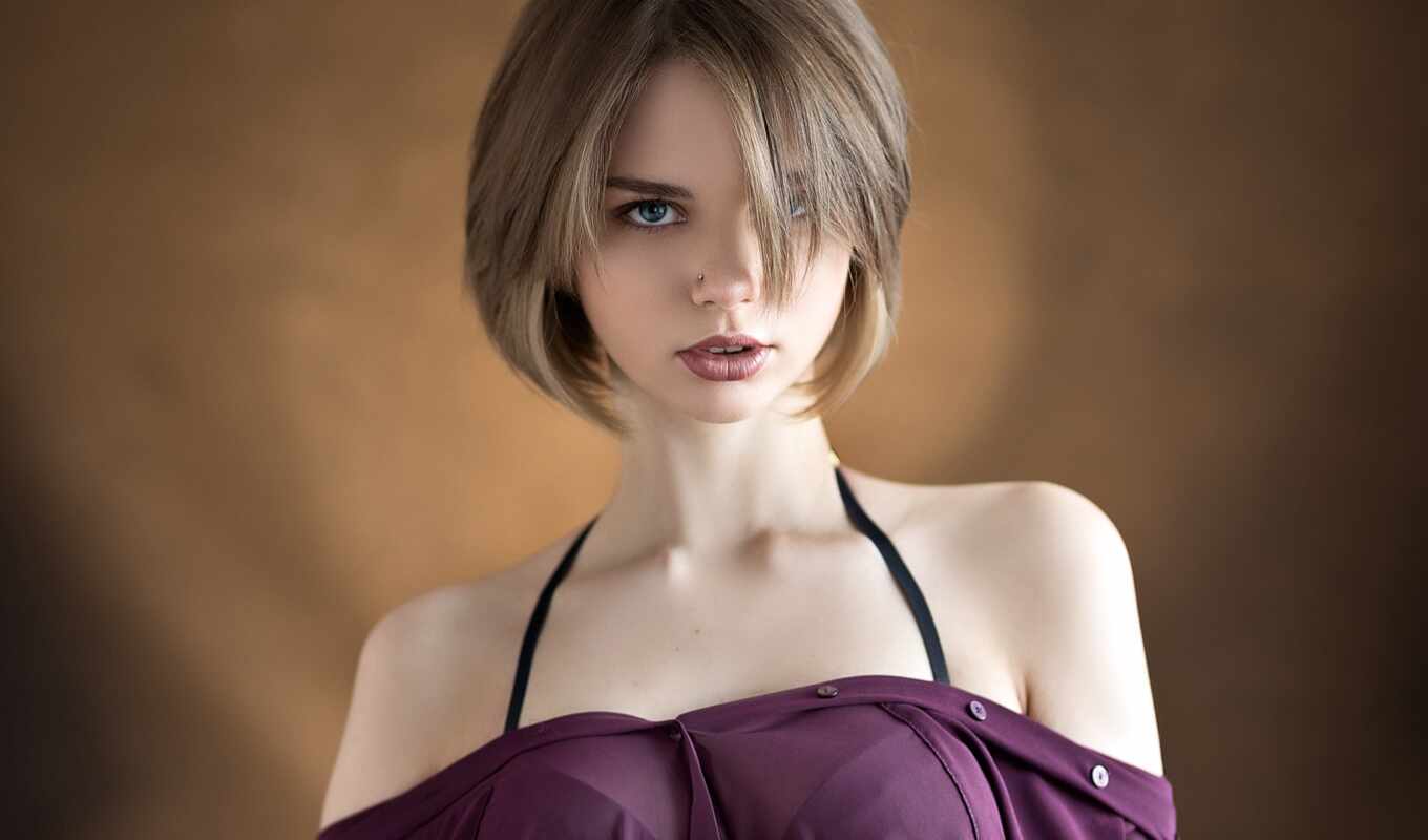 view, girl, picture, eyes, portrait, see, anastasia, a haircut, shoulder, anastasia