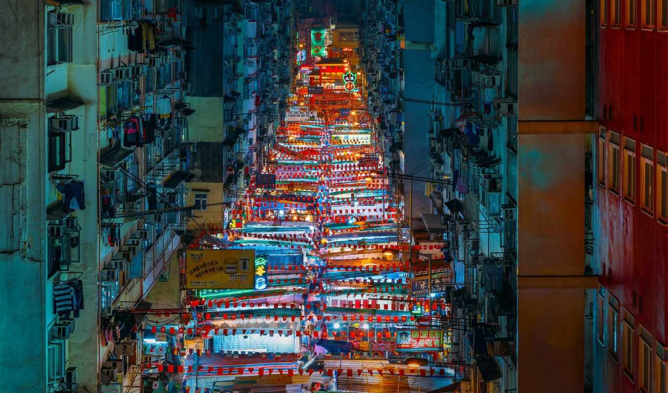 market, ночь, улица, храм, kong, hong, теи, yau