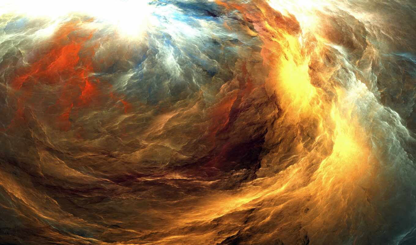 фон, abstract, тона, космос, unreal, clouds, oblaka
