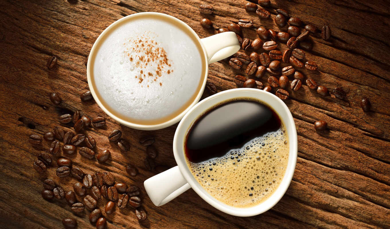 coffee, зерно, cup, напиток, seed, meal, cappuccino, kapuchina