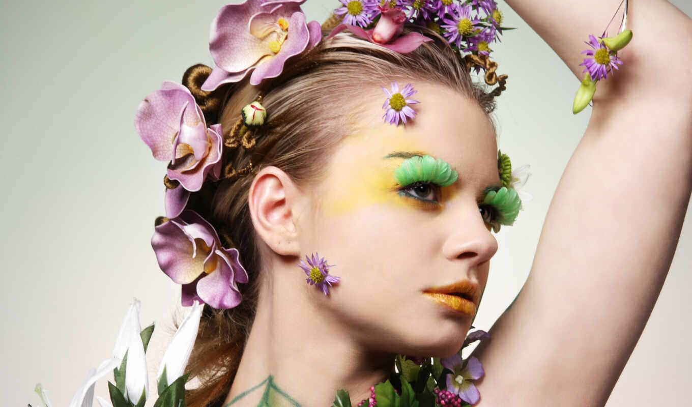 Девушка Весна макияж