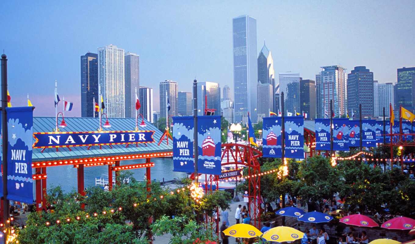 skyline, pier, вмф, chicago