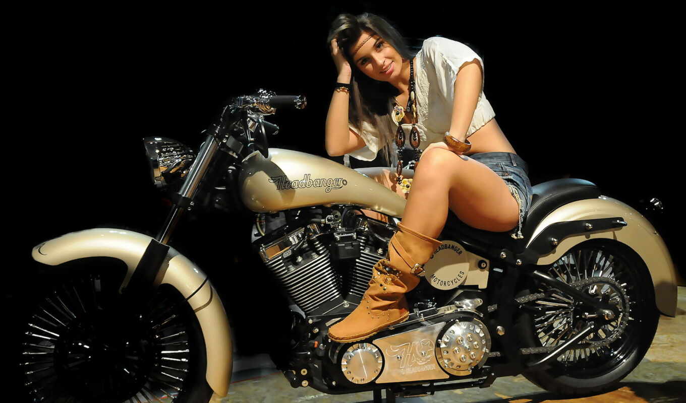 bike, motorcycles, goodfon, lady