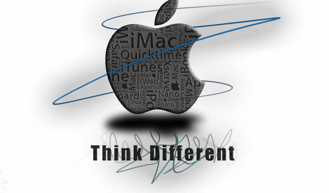 apple, think, mac, technology, картинка, биг, different, крутой, накачать