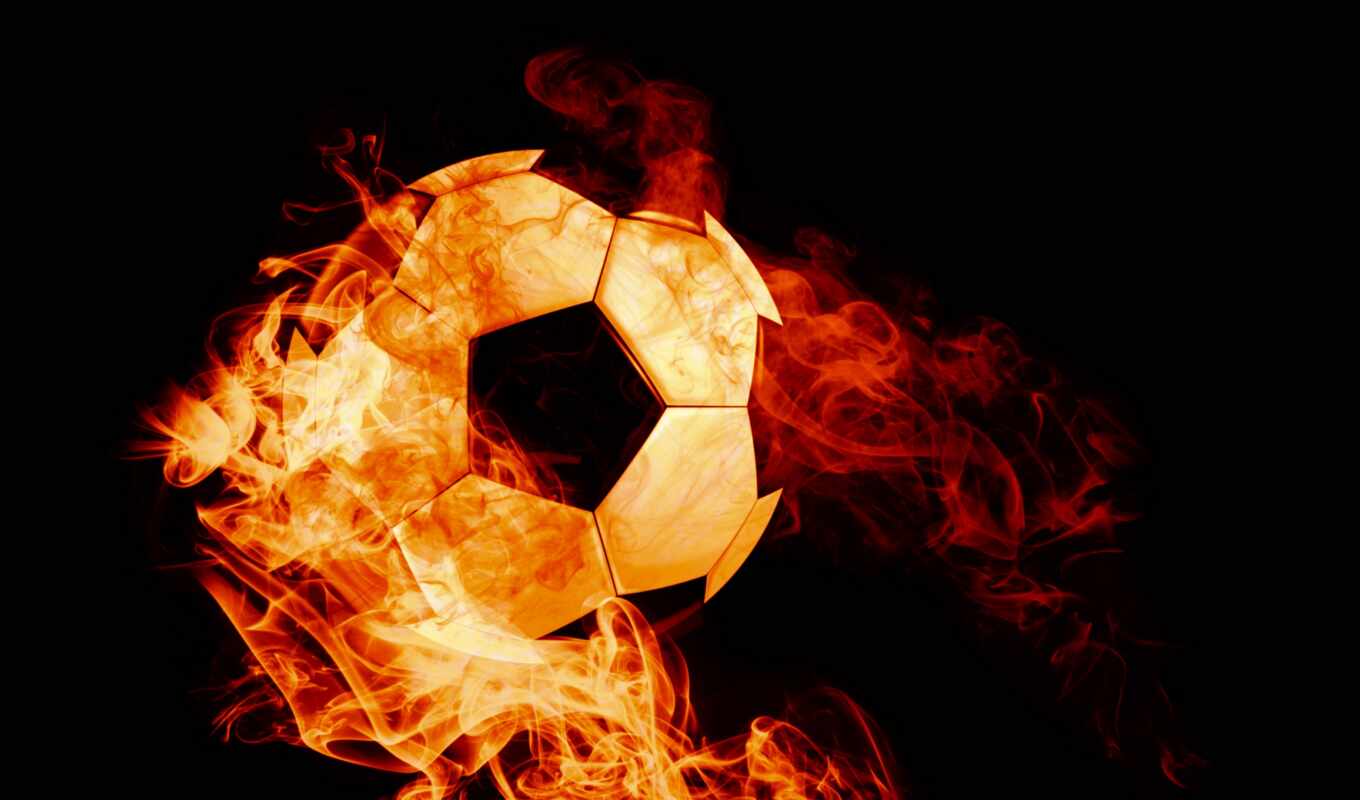 футбол, огонь, пламя, мяч, warm