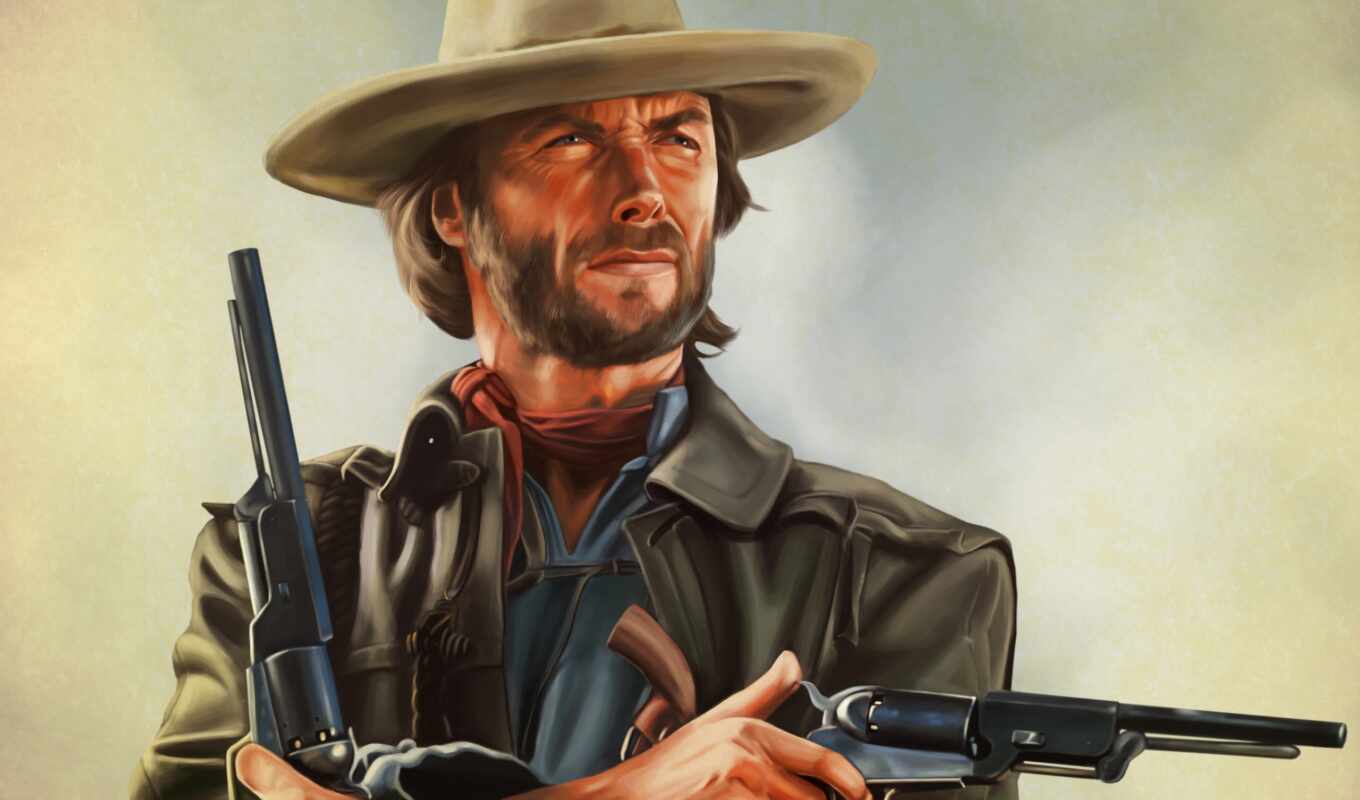 eastwood, clint, evil, bad, good, to be removed, western, art, cowboy, klint, istvudy i