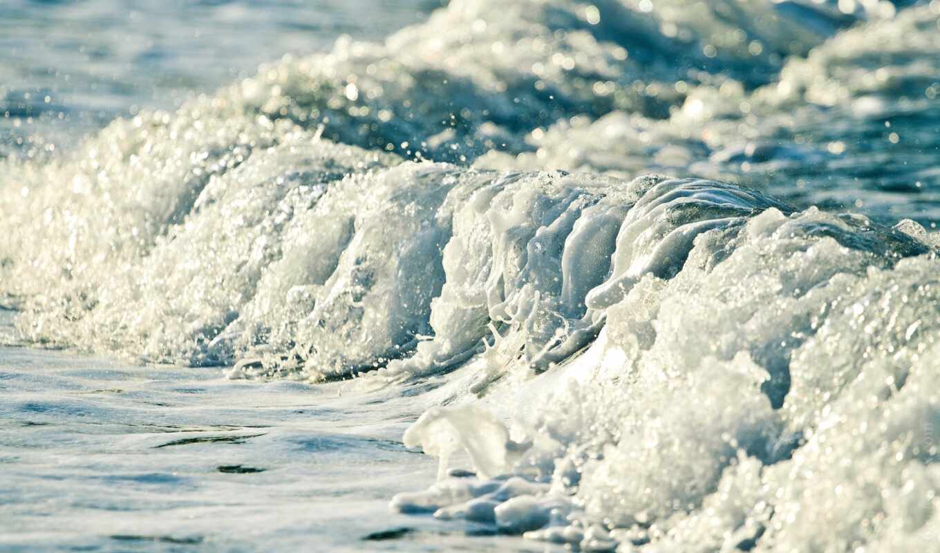 sea, beautiful, foam, because