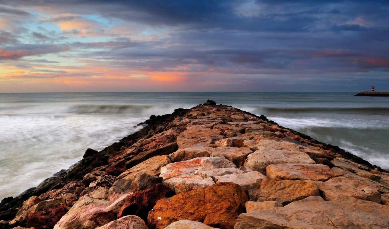 камень, rock, море, pic, волнорез
