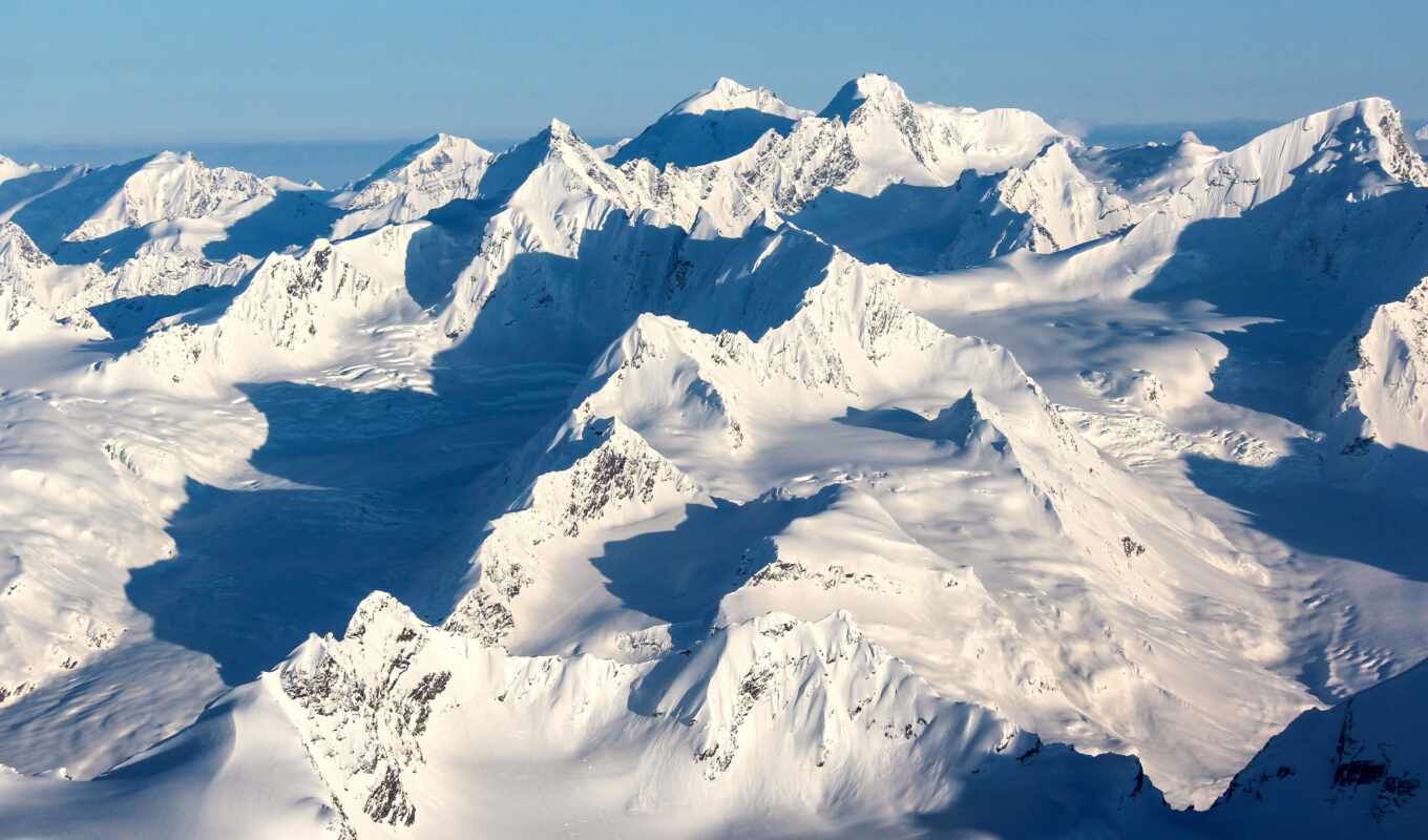 nature, snow, mountain, landscape, ski, alaska