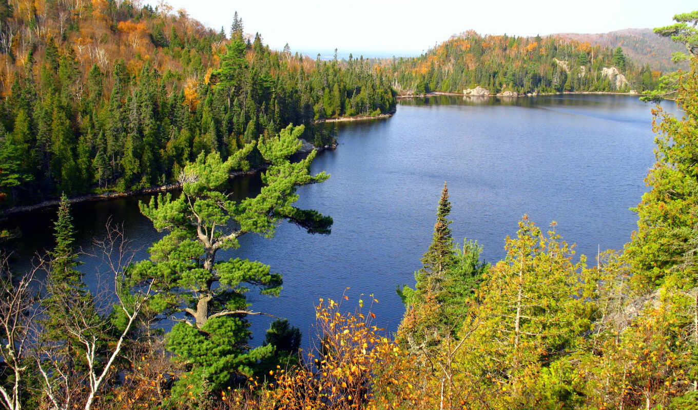 озеро, природа, серый, park, канады, provincial, wells, канадский, сирота