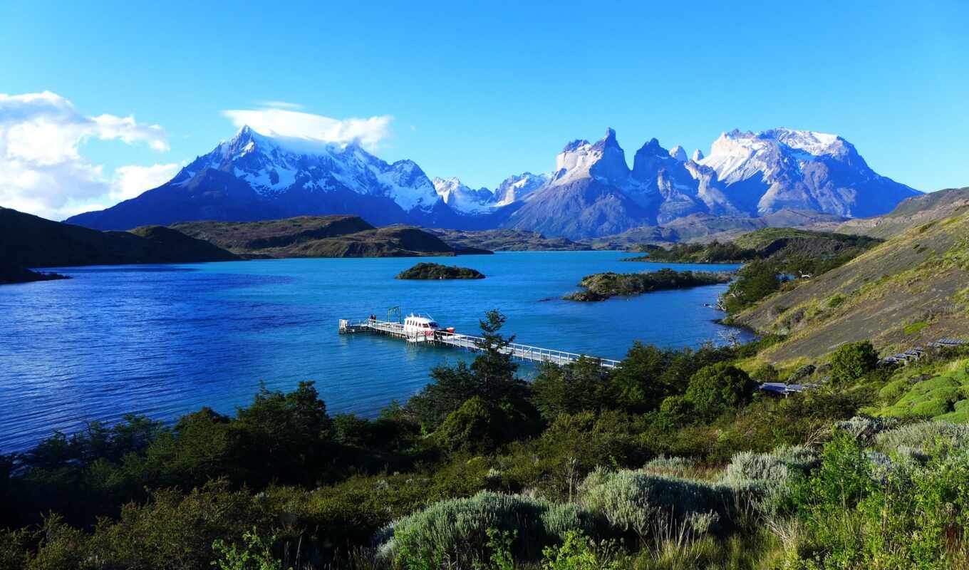 озеро, chile, patagonia