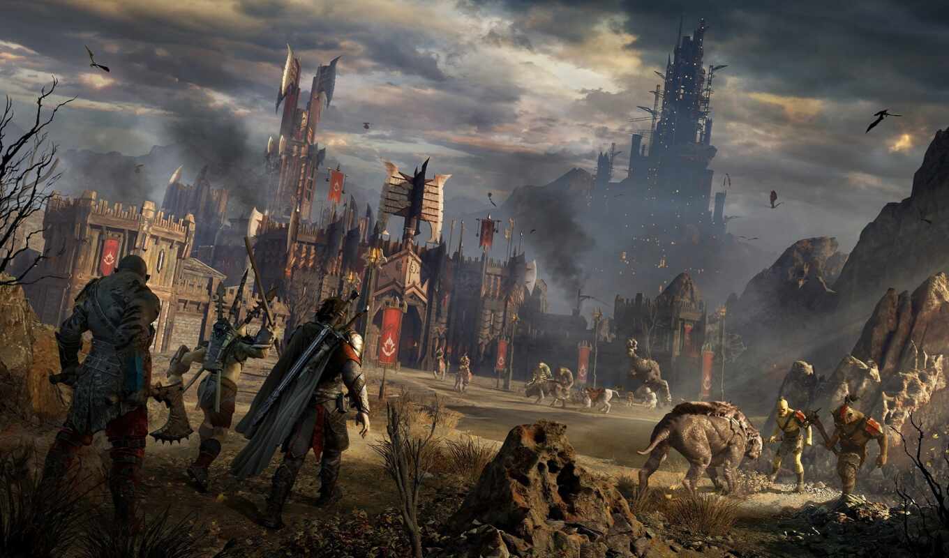game, background, one, shadow, middle, earth, was, xbox, or c, mordor
