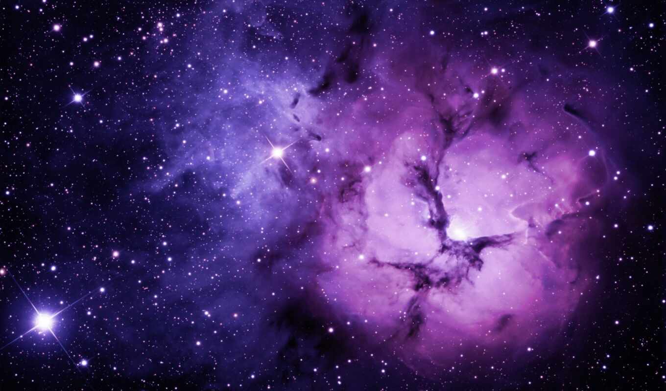 Фиолетовый космос фон