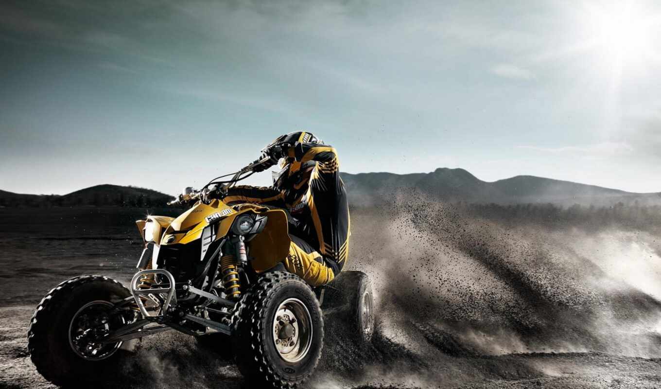 dirt, race, atv, atv, vehicle