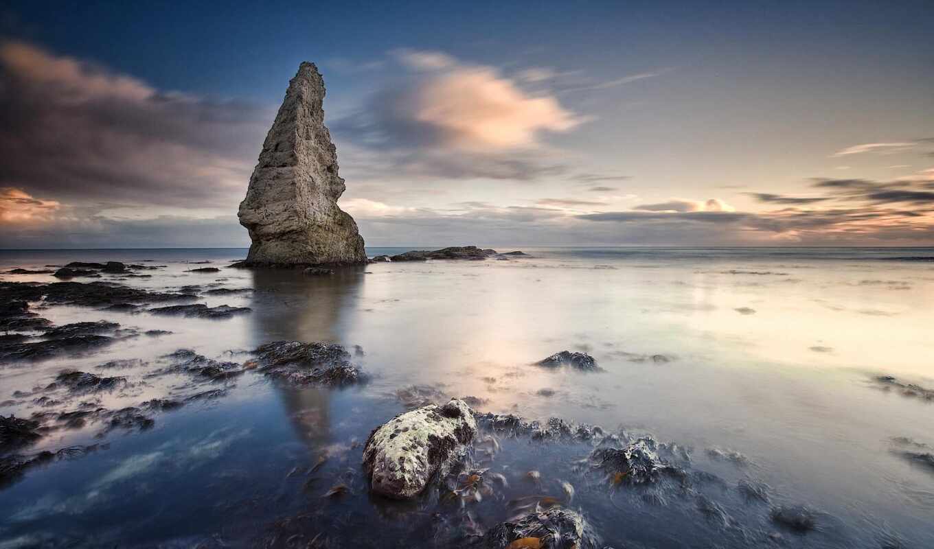 nature, sky, stone, rock, sea, ocean