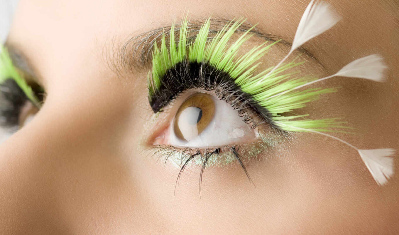 girl, eye, beautiful, green, the eyelash, lash, rare, building, naroschennaya