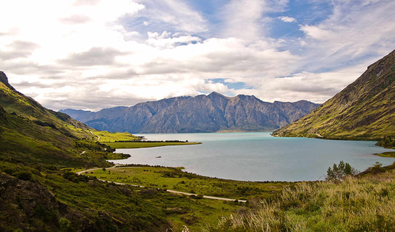 lake, photo, new, was, zealand, south, queenstown, travel, hawea