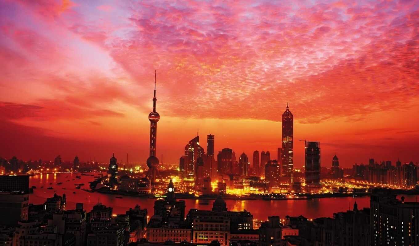 город, ночь, красивые, города, небоскребы, найти, shanghai, китаянка, коллекции, регистрациявойт