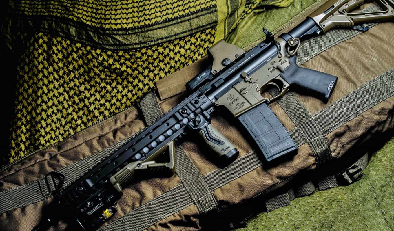 rifle, weapon, camouflage, assault, storm, magpul, m4