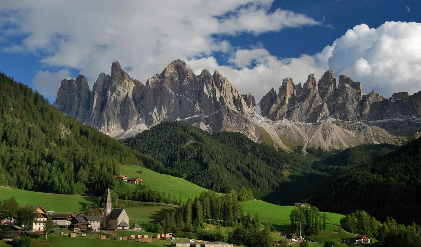 природа, landscape, world, санта, italian, альпы, весы, горы, magdalena