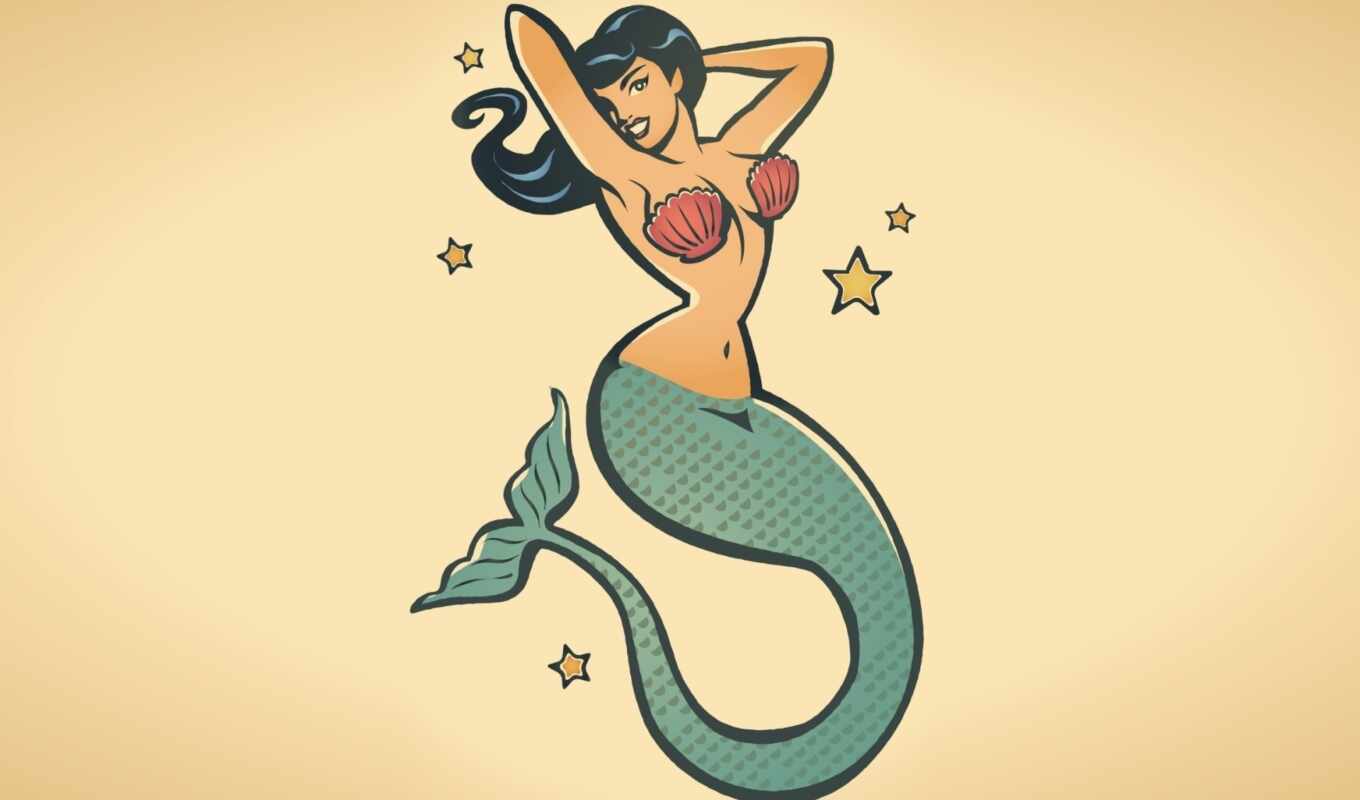 tattoo, mermaid