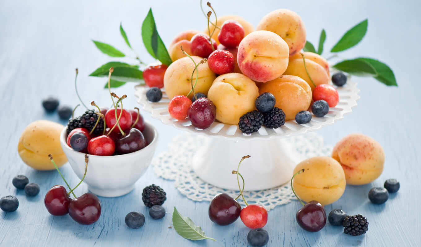 еда, summer, online, cherry, anne, плод, корзина, puzzle, ягода, абрикос, натюрморт