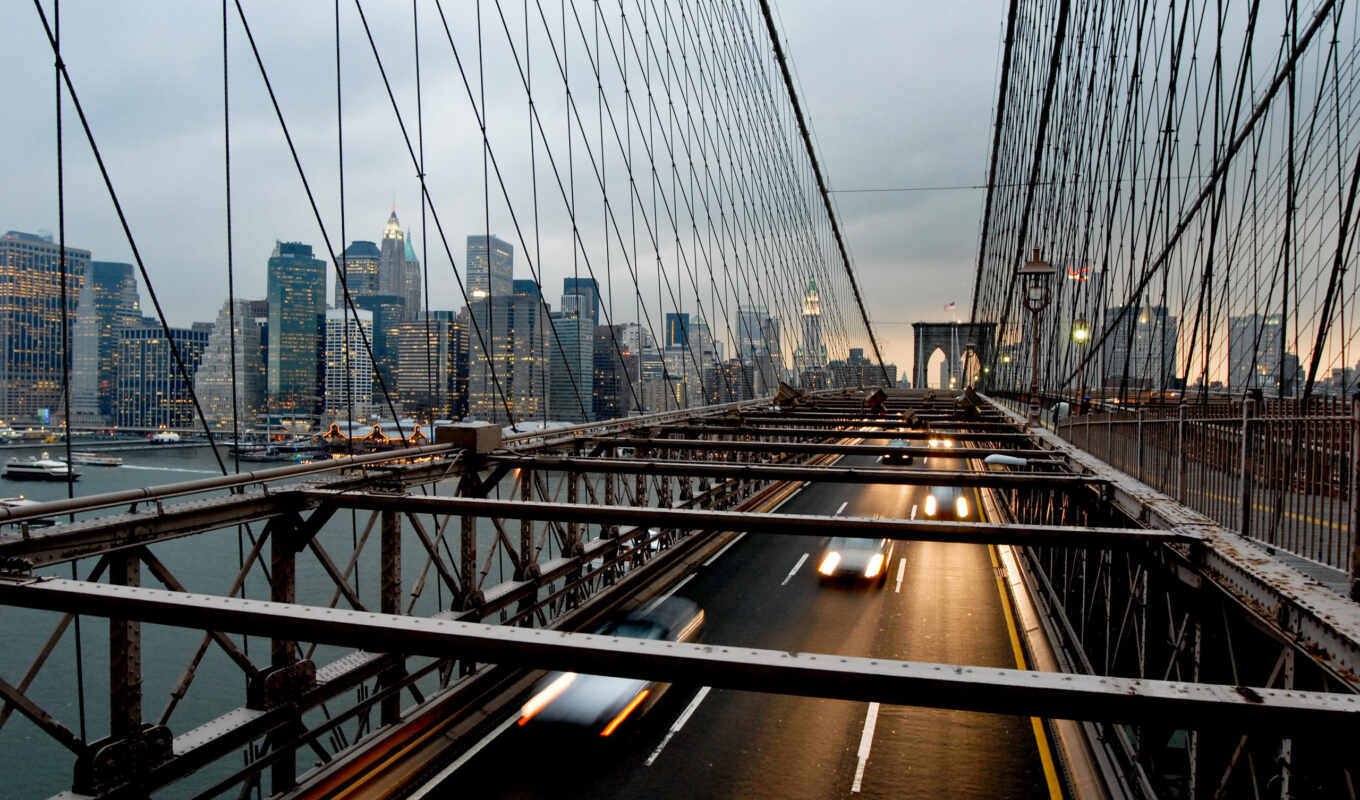 new, city, Bridge, new, USA, brooklyn, manhattan, york, photo wallpapers