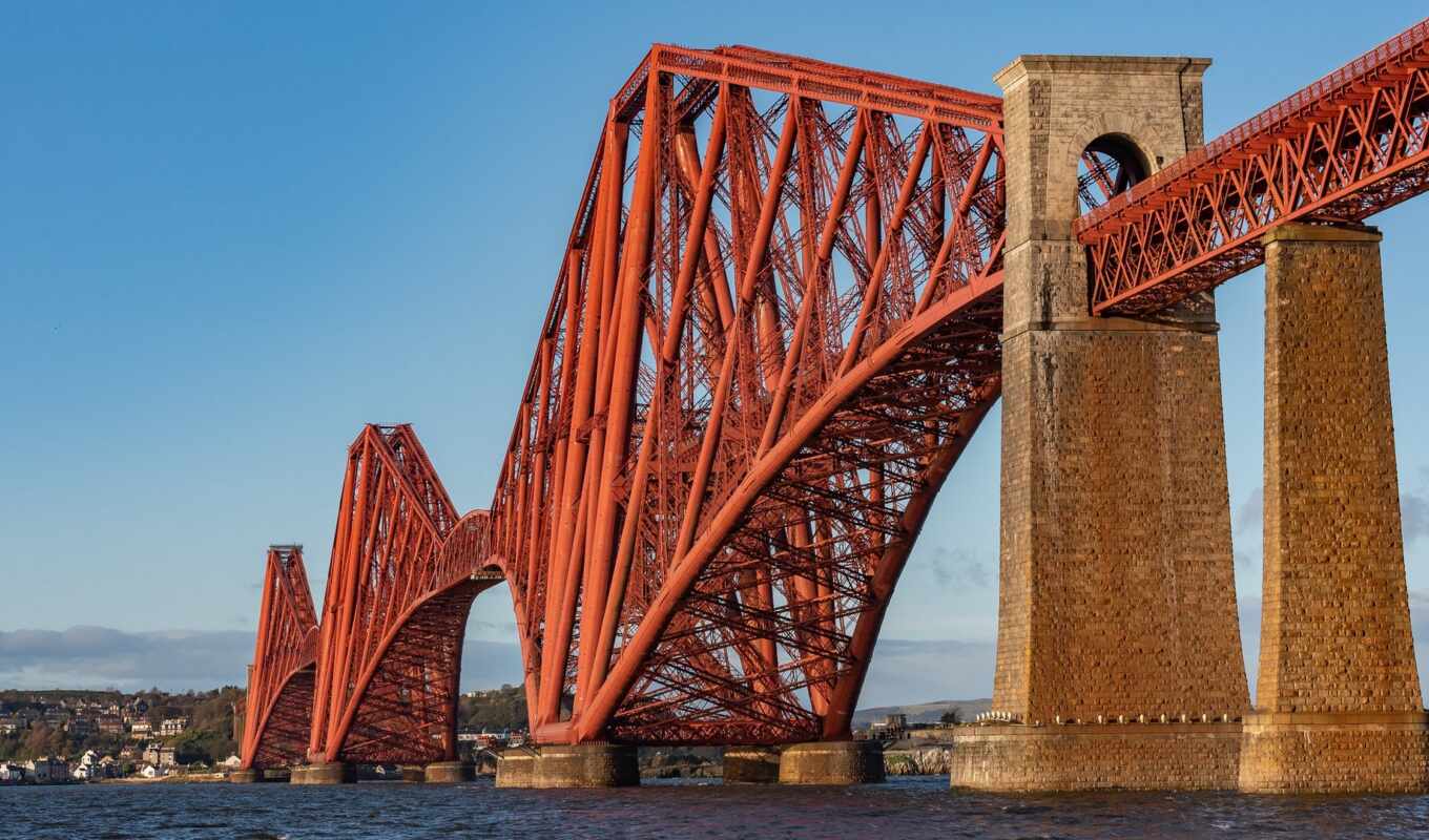 фото, мост, architecture, море, прочие, шотландия, rail, эдинбург, royalty, firth, queensferry