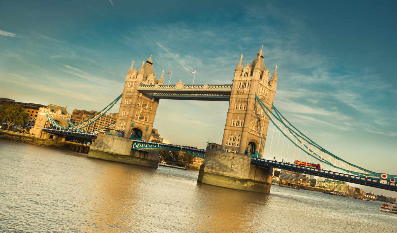 мост, великобритания, англия, ук, башня, london, thames
