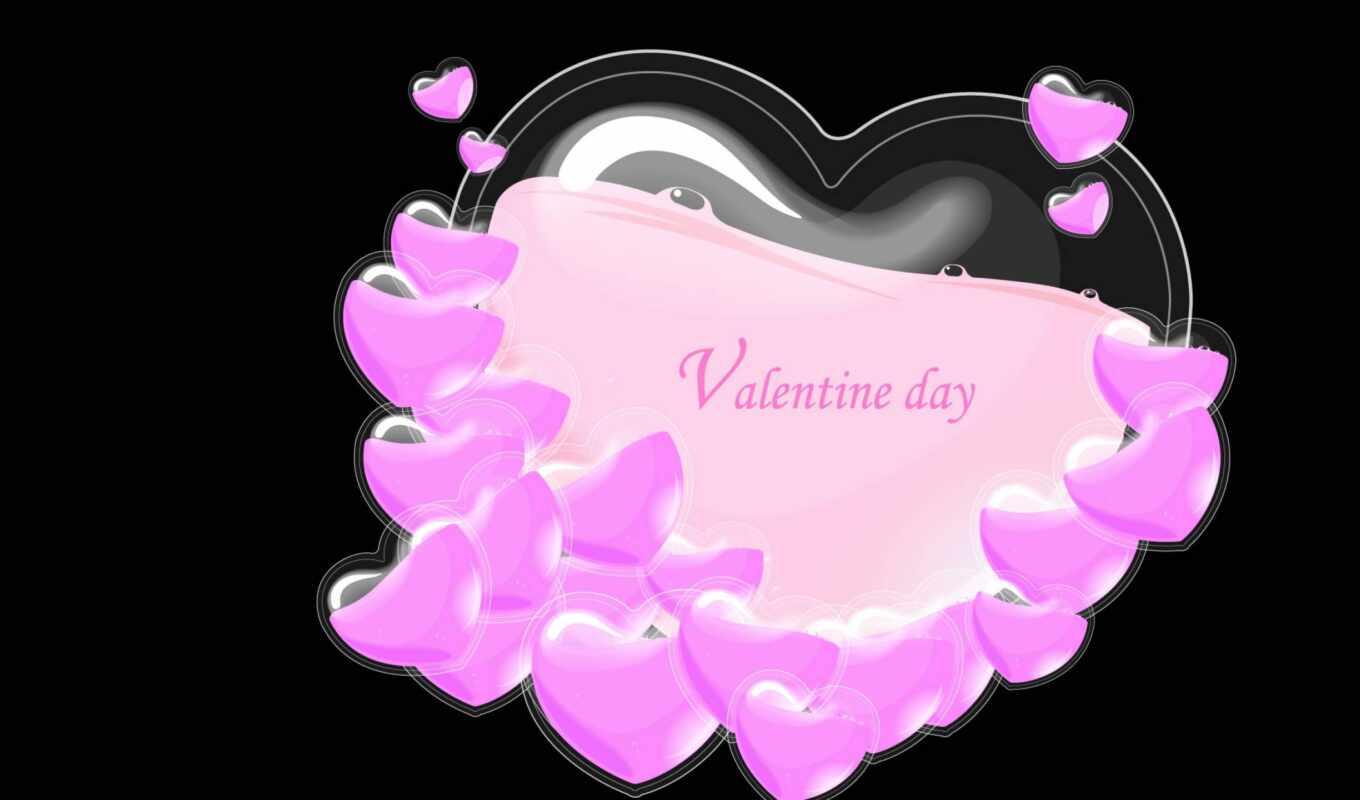mobile, love, ноутбук, розовый, день, valentine