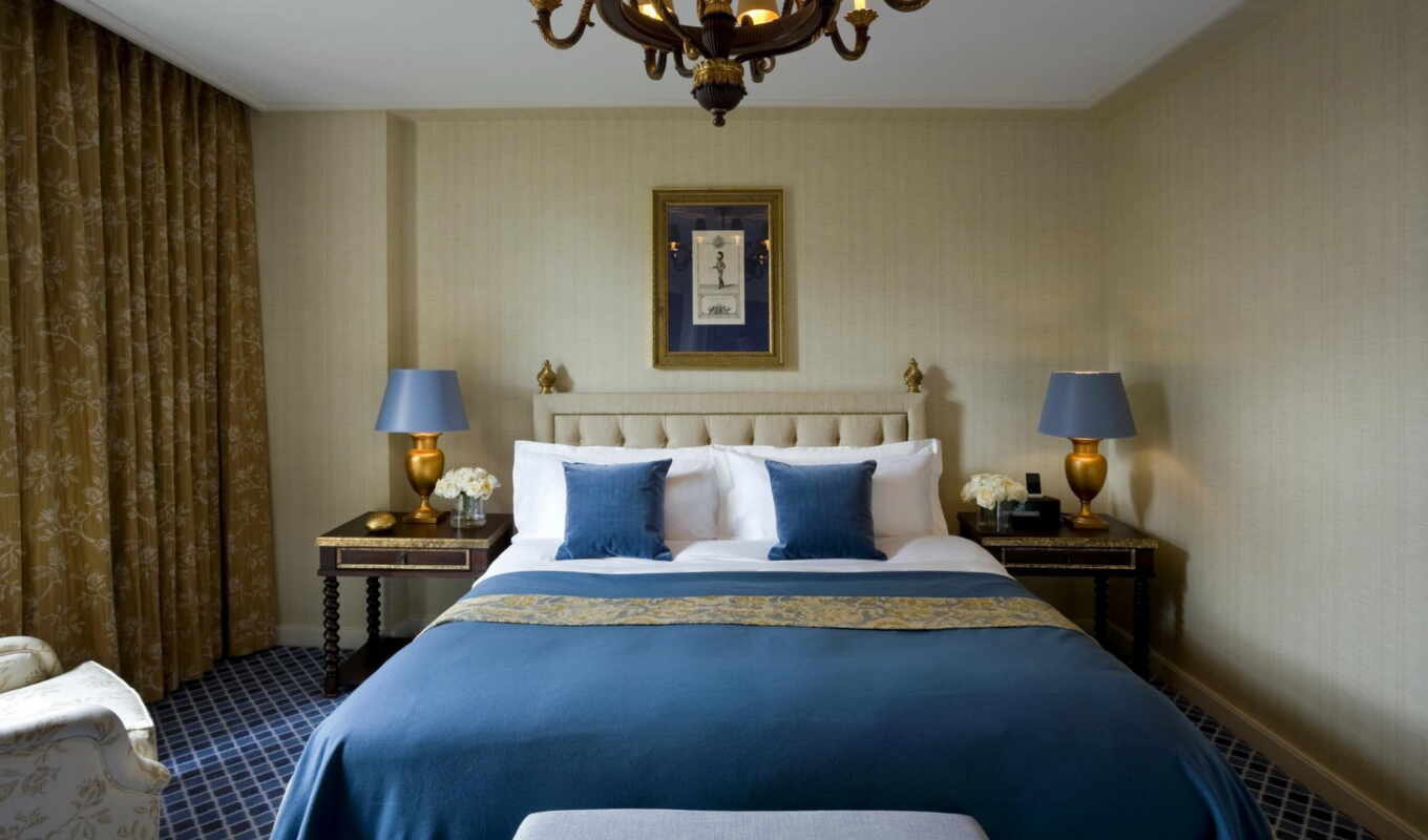 good, golden, interior, bedroom, color, beautiful, idea, narrow, zoning