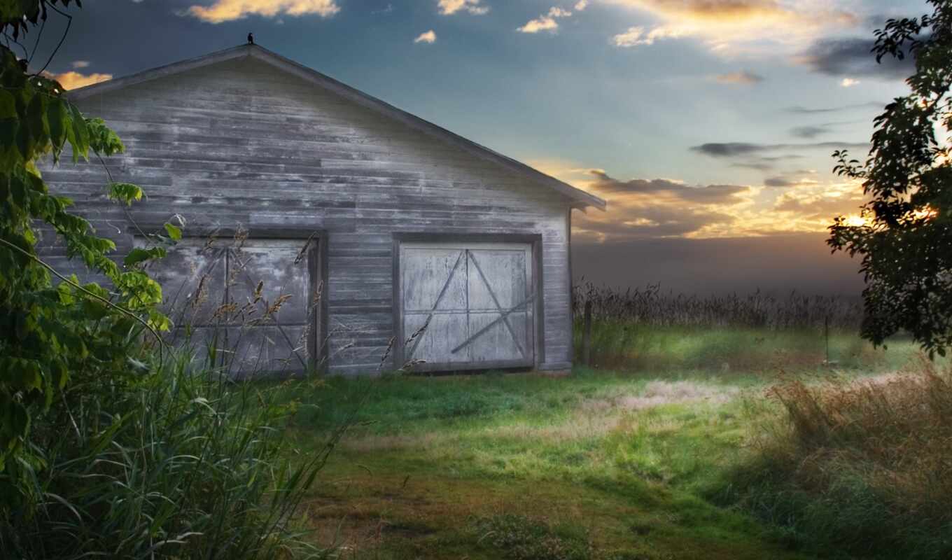 free, background, pictures, country, manipulation, barn