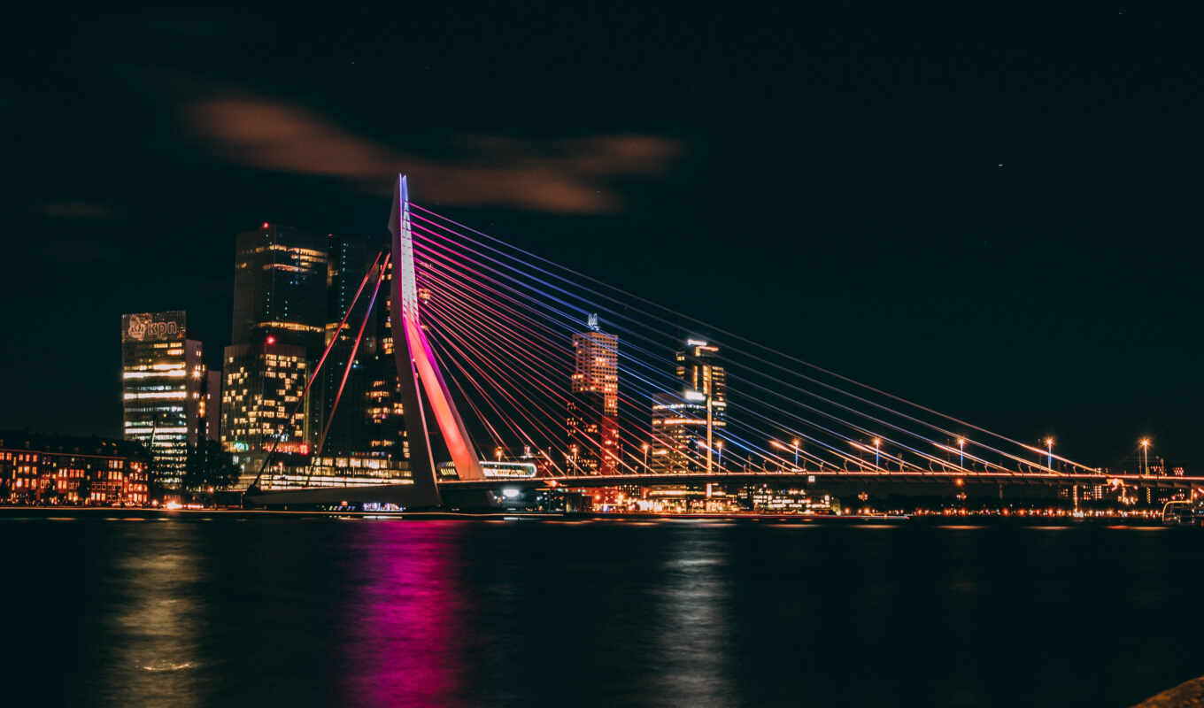 город, ночь, мост, cityscape, contest, esc, участница, роттердам