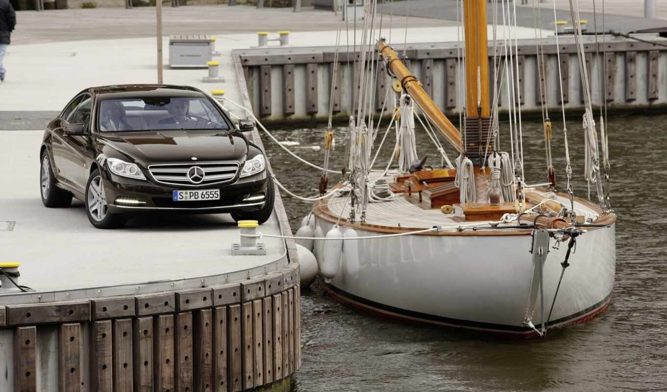 mercedes, water, frontline, coupe, mercedes, port, yacht, pier, yachts, sailing, yachts