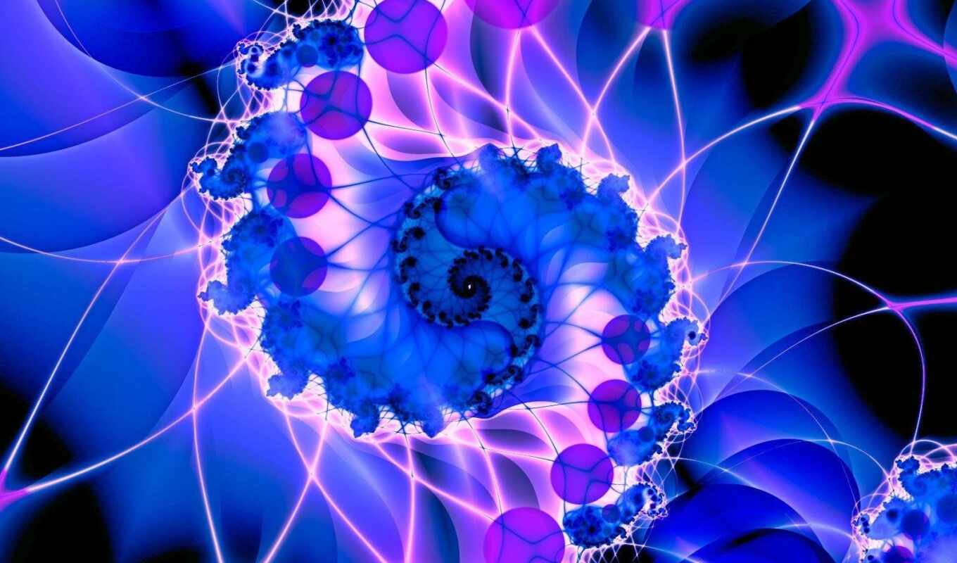 blue, fractal, julia, изюминка