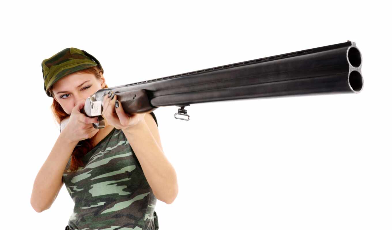 girl, gun, rifles