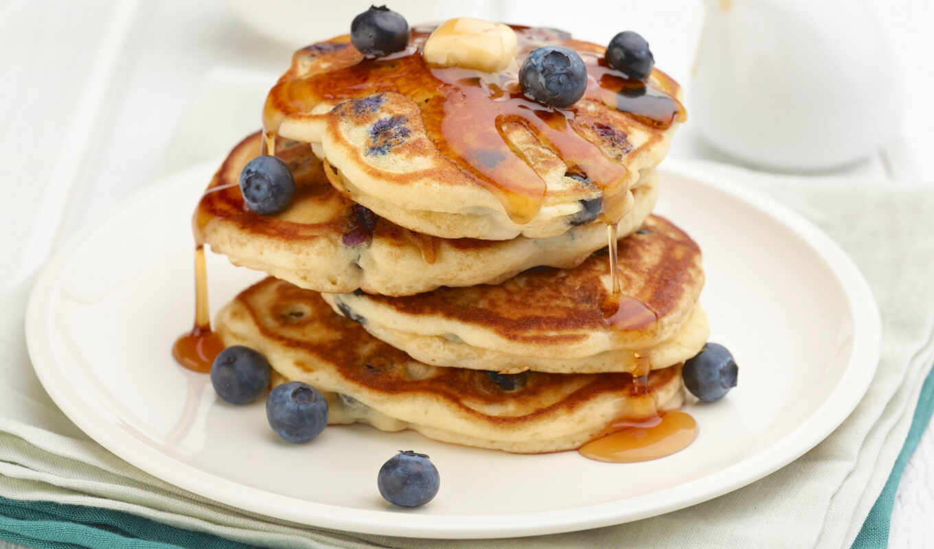 recipe, blueberries, pancake
