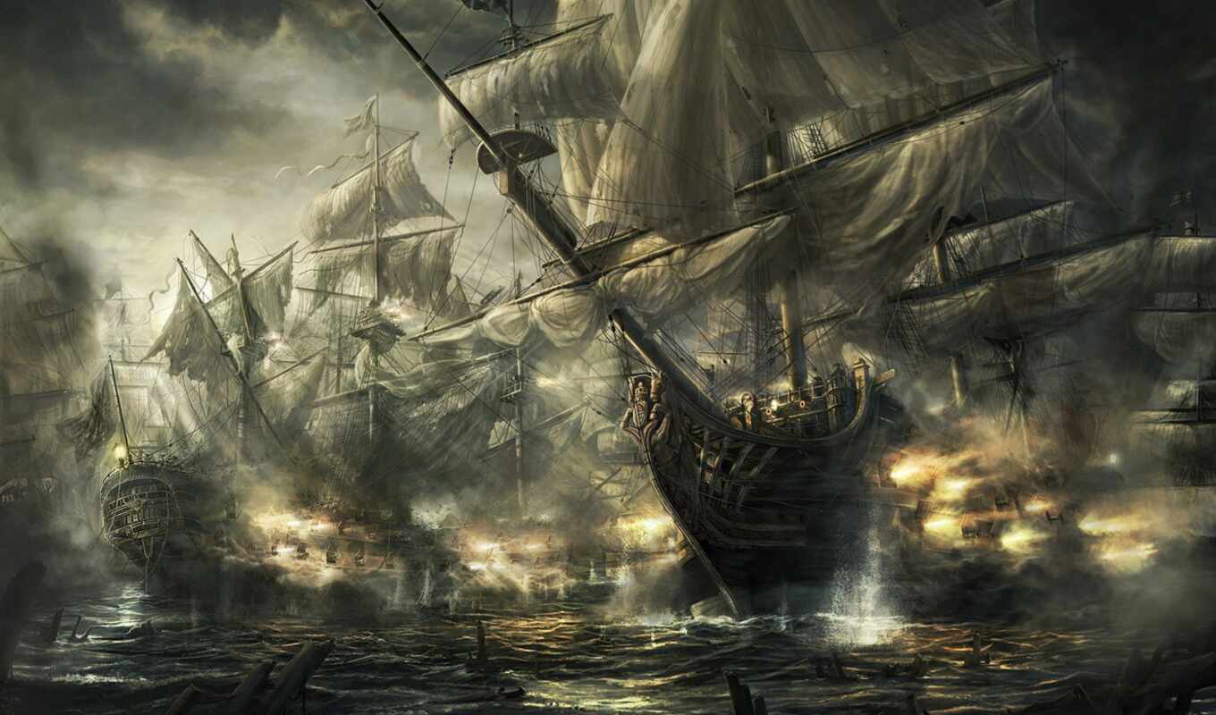 total, девушка, корабль, игры, war, бой, корабли, рим, sailboat, комментарии, пираты