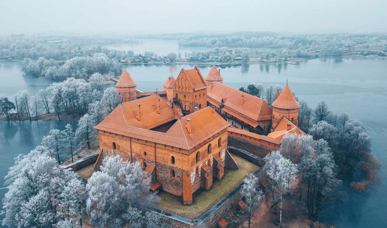 castle, trakai, Lithuania, Vilnius