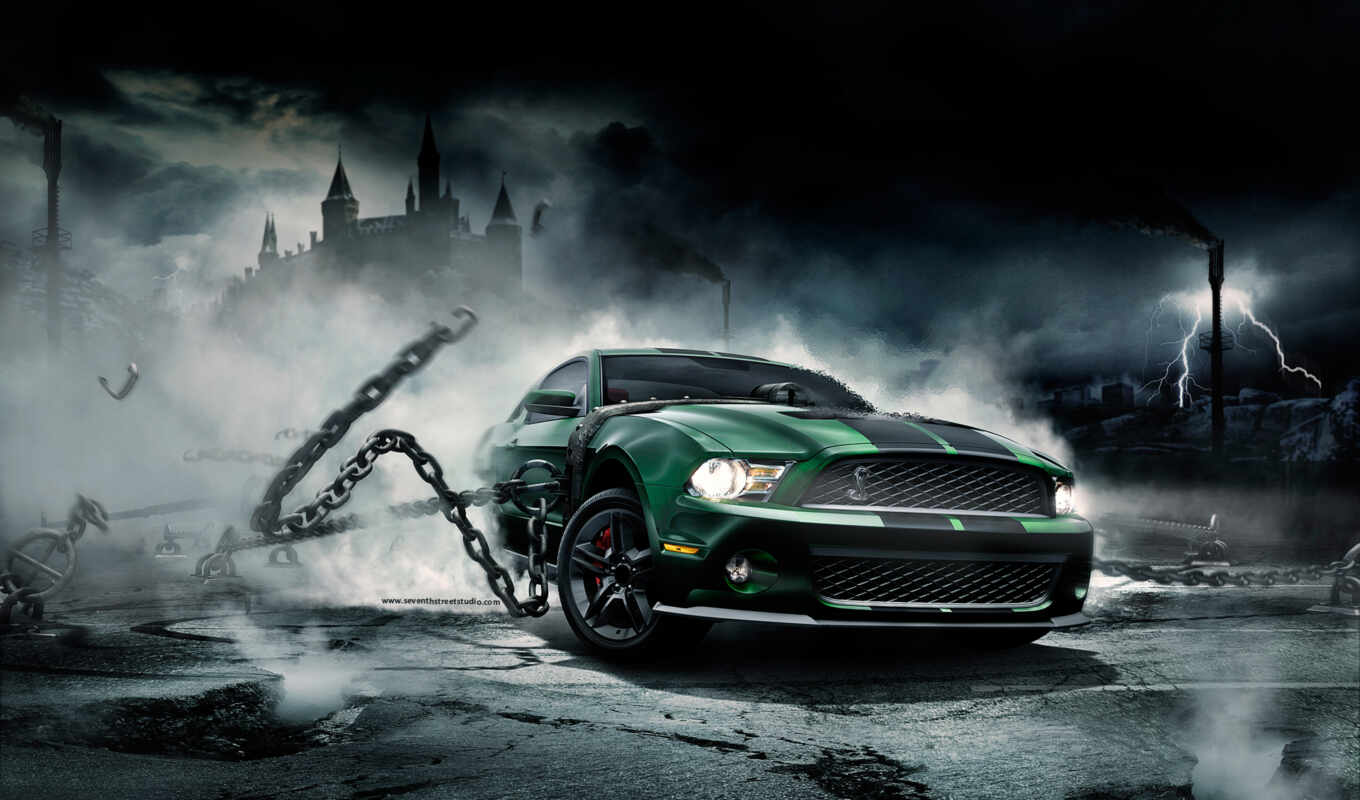 picture, monster, beautiful, screensavers, auto, car, mustang