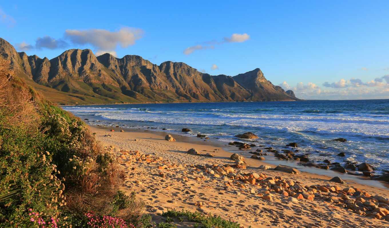 природа, пляж, море, песок, popularity, resort, африка, south, bay, kogel