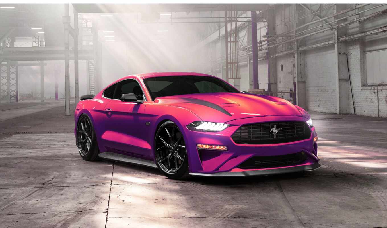 purple, авто, car, ford, mustang, detail, ecoboost