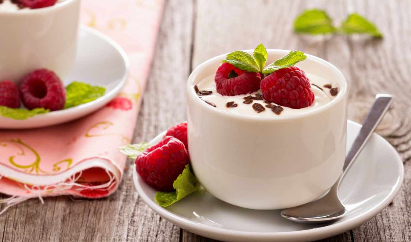 compilation, morning, ice cream, dessert, raspberry, milk, berries, fruits, yogurt