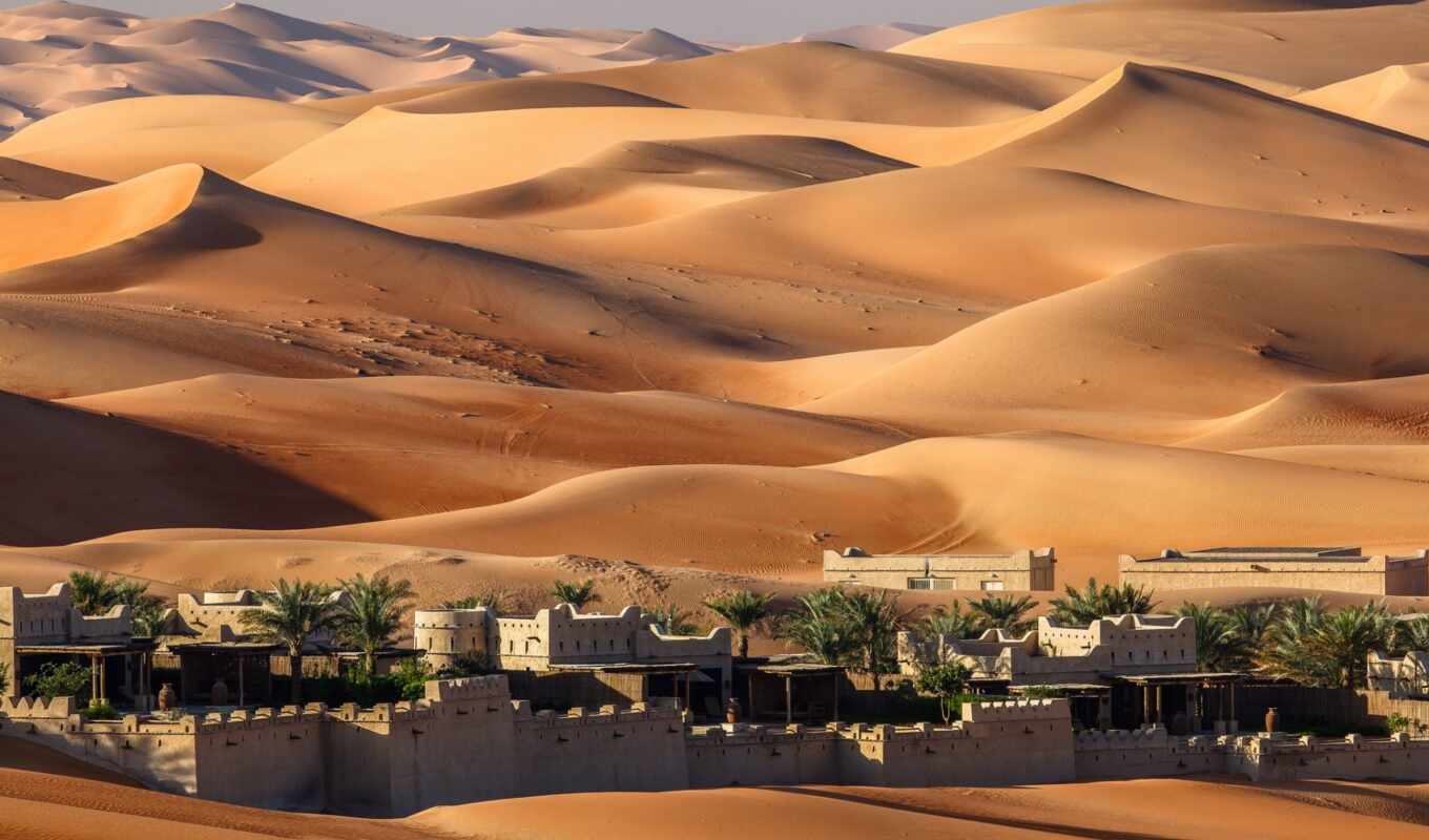 Arabian, desert, oasis, empty, quarter, unite, emirat