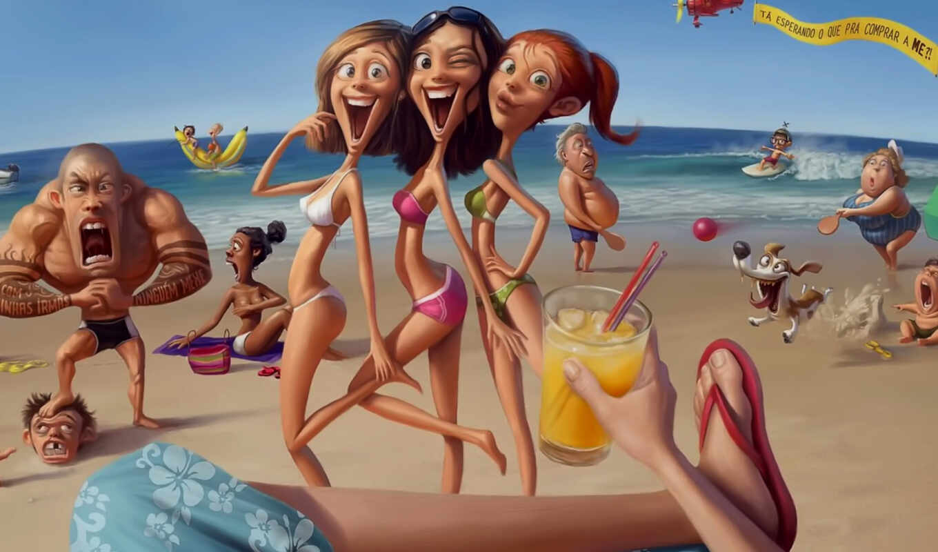 cool, summer, море, пляж, vacation, отдых, funny, картинка, день, human, юмор
