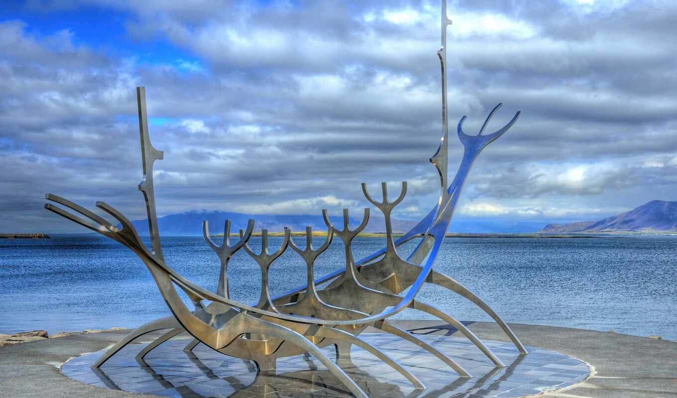 iceland, viking, sculpture