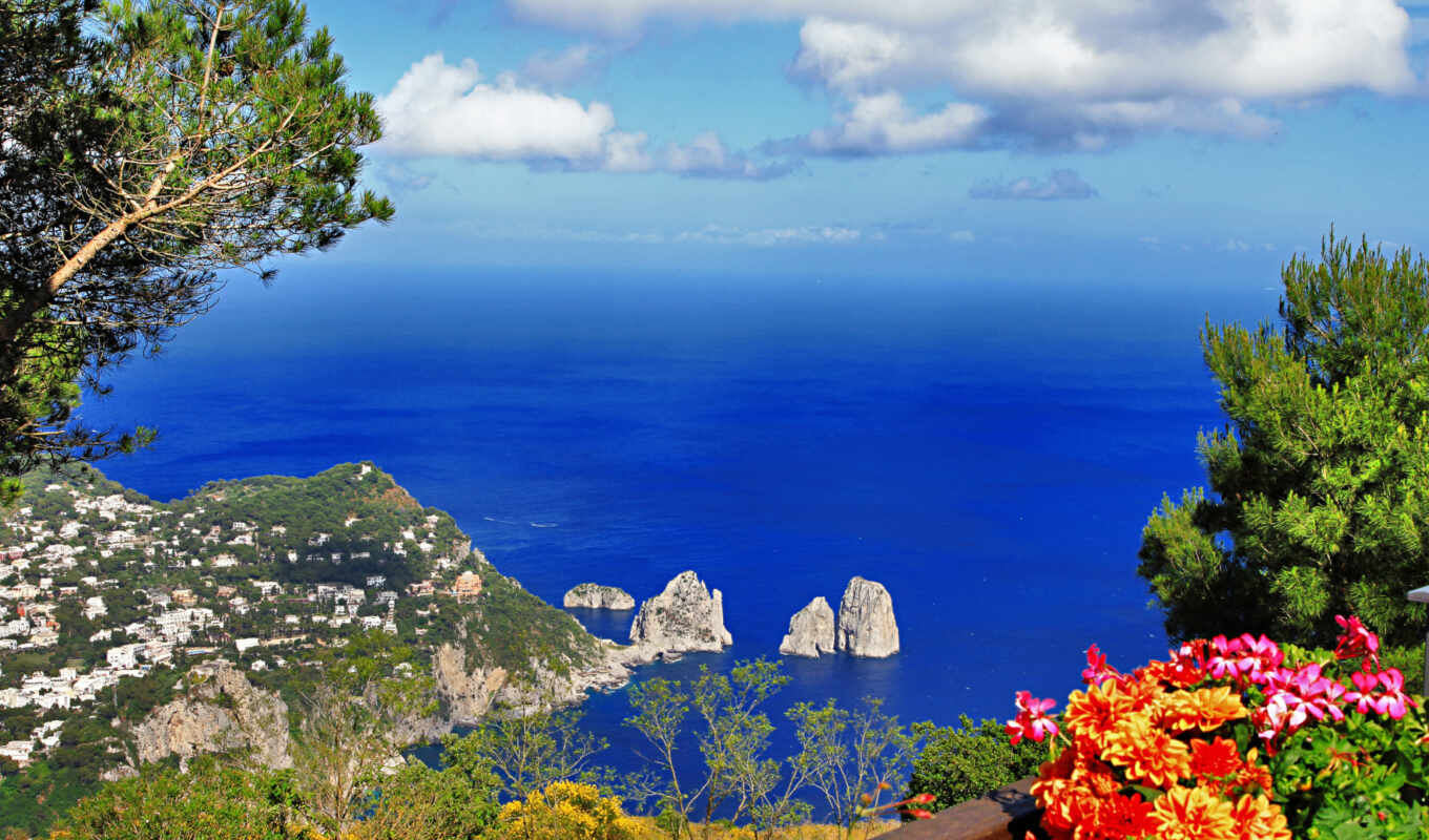 sea, pic, italy, Capri, aacapri, province, napolus