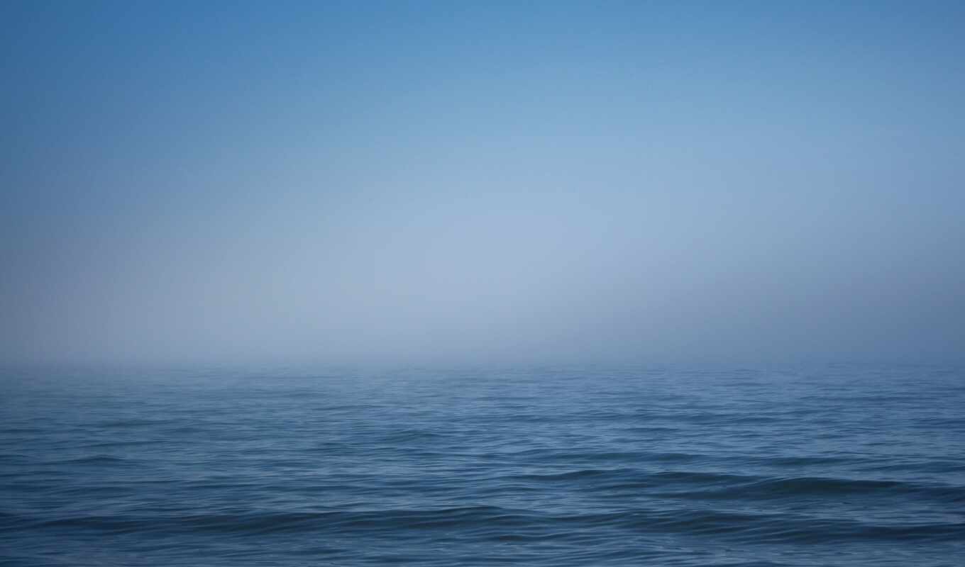 небо, фото, water, море, волна, горизонт, туман, laine